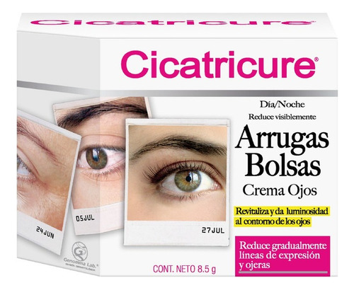 Crema Ojos Cicatricure Dia Noche Reduce Arrugas Bolsas 8,5g 