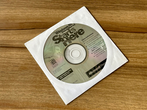 Microsoft Starts Here Windows Nt Workstation 4.0 Cd Original