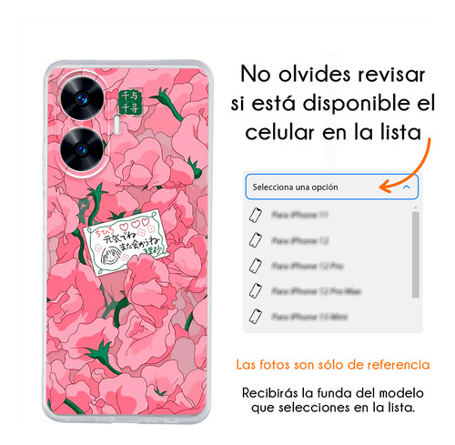 Funda Para Realme Viaje De Chihiro Flores Studio Ghibli Anime