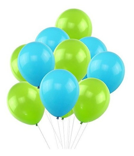 Brand: Kumeed Globos Verdes Cielo Azul 12