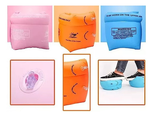 Flotadorres De Brazo Para Niños Mayoreo 3 Pares Salvavidas