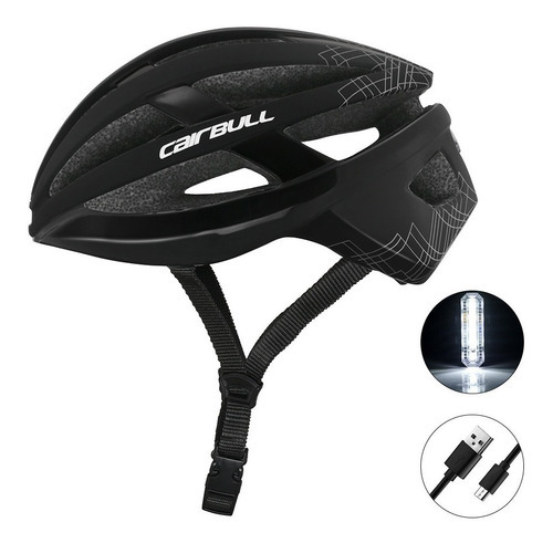 Casco Cairbull Vista | Negro | Luz Trasera Talla M/l (54-61)