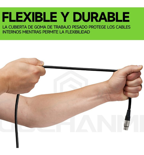 Cable Xlr Para Microfono Coneccion Pro Macho/hembra De 8m