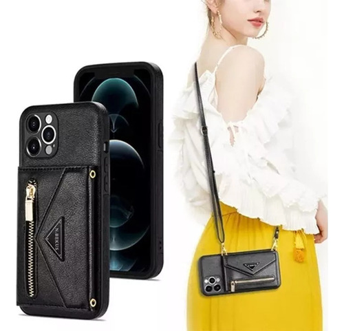 L Funda De Piel Ut Para iPhone, Diseño De Funda Con Correa