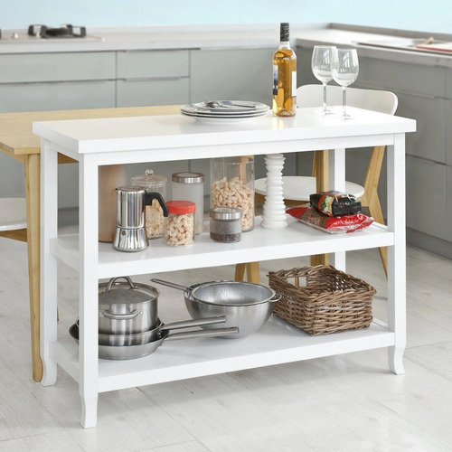 Imagen 3 de 5 de Mueble Arrimo Blanco 2 Niveles