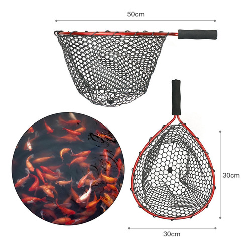 Red De Aterrizaje Sin Carpa Con Mosca Individual Plegable
