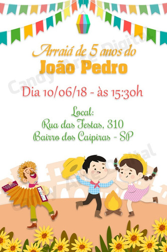 Convite Digital Arraia De Aniversario Festa Junina Modelo 2 Mercado Livre Convite Digital Arraia De Aniversario Festa Junina Modelo 2 Mercado Livre
