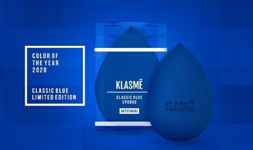 Imagem 2 de 5 de Esponja Classic Blue Sponge Antifugos Klasme Maquiagem Azul