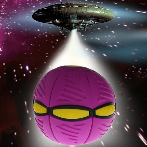 Ufo Magic Disco Volador Transformadores Bola Azul 1 Pieza
