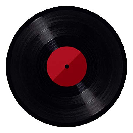Disco De Vinilo Pop Socket, Diseño Rojo Y Negro. Disco Pop S
