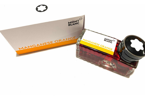 Tintero Montblanc Manganese Orange Color Naranja Pluma Fuent