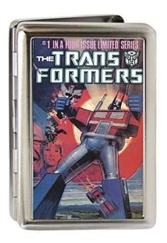 Tarjetero Transformers 1° Serie Cómic #1 De Metal Multiuso