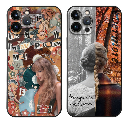 2pcs Lover Folklore Taylor Swift Funda Para iPhone Ts014