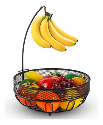 Cesta De Frutas Y Verduras Con Colgador De Plátano