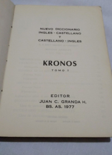 Diccionario Ingles,castellano Y Castellano,ingles.kronos.