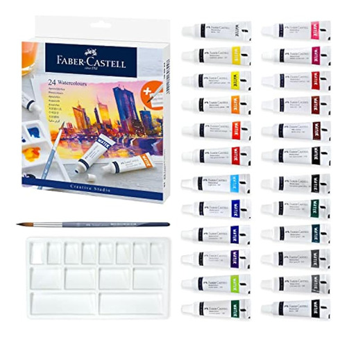 Juego De Pinturas De Acuarela Faber-castell - 24 Tubos De Ac