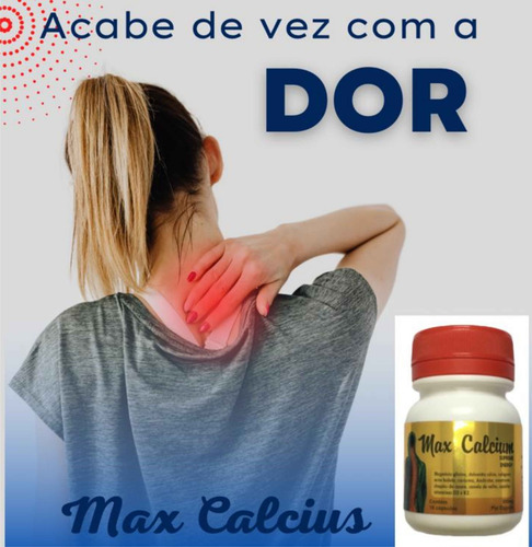 Kit Com 2 Und Max Calcium Supreme Energy C/15 = 30 Cápsulas Sem Sabor