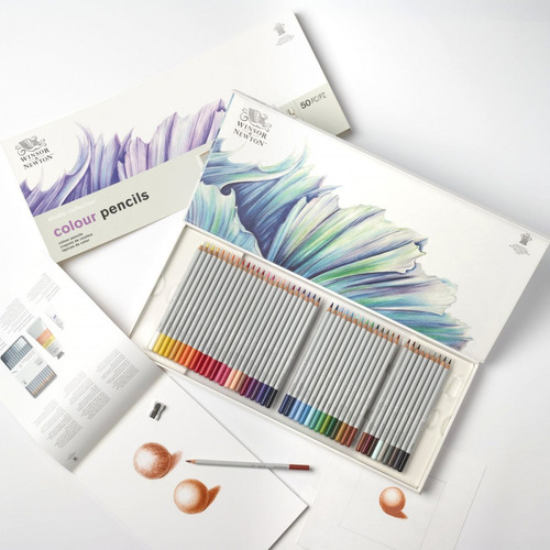 Estojo Lápis De Cor Winsor & Newton Studio Collection 50pcs Cor da marcação Sortido