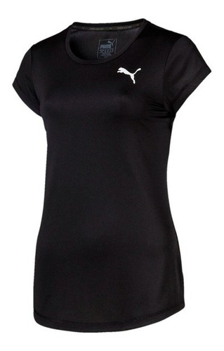 Puma Remera Running Mujer Active Negro Ras