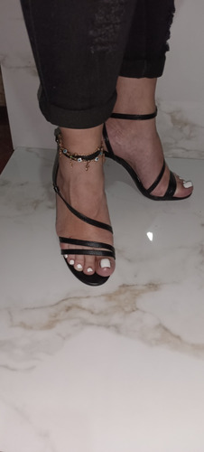 Sandalias Altas Negras 