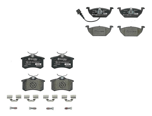 Balatas Sport Xtra Del + Tras Seat Leon 01 Al 05 Brembo