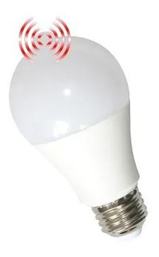 Lámpara Led Bulbo Con Sensor De Movimiento 10w Luz Día Tbcin