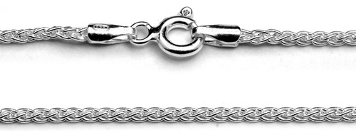 Collar Cadena Espiga 40cm Plata 925