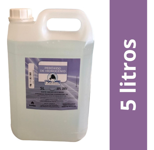 Agua Oxigenada Limpeza Piscina Uso Profissional 200v 50% 5l