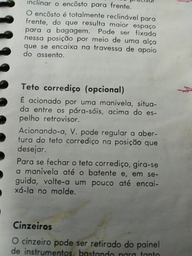 Manual De Instruções Fusca 65 Corno Wagem (Usado)