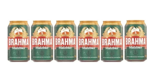 Cerveja Brahma Malzbier 350ml Com 6 Unidades