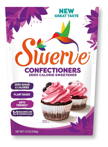 Swerve Confectioners Endulzante Con Erythritol 340g Se