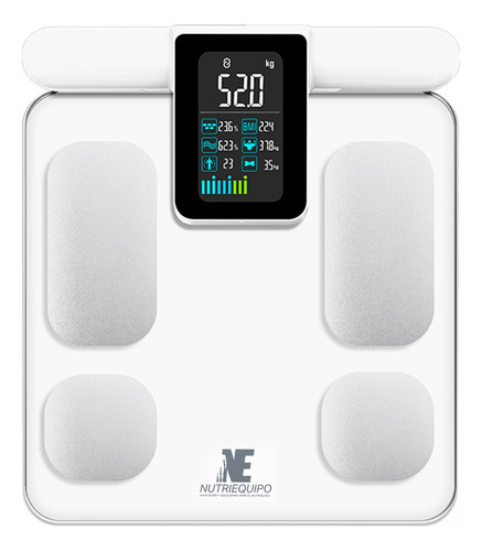 Báscula Inteligente Nutriequipo Segmentada Recargable Usb