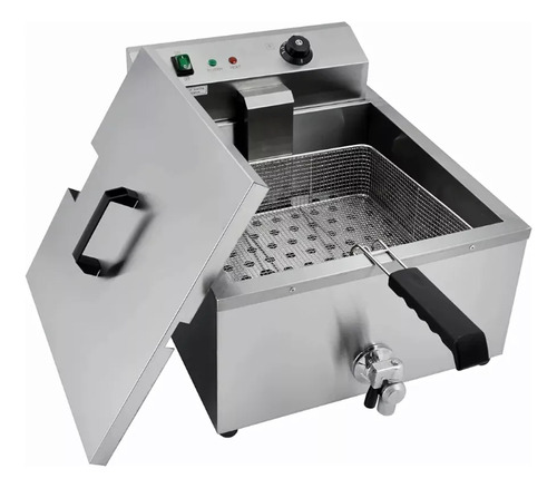 Freidora Eléctrica Industrial 30l Acero Inox 220v 