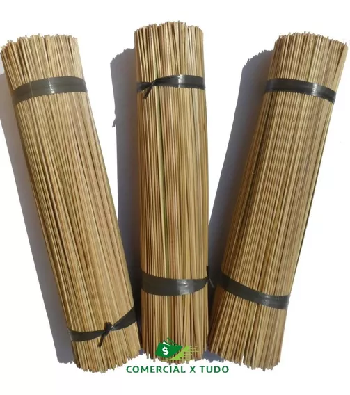 Varetas De Bambu Taquara 80 Cm, Com 50 Und
