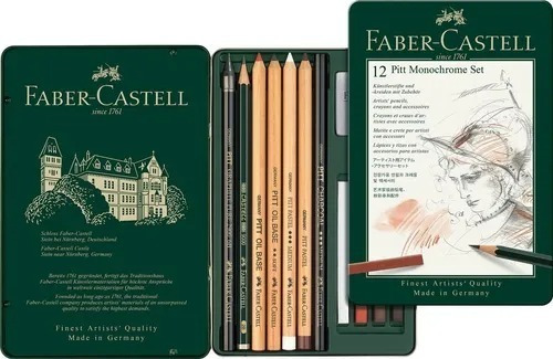 Lápices  Faber Castell Pitt Monochrome Set Dibujo 