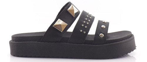 Sandalias Dama Mujer Plataforma Tiras Tachas 1500 Cshoes