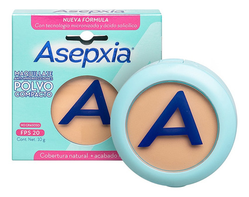 Asepxia Maquillaje Polvo Color Beige Claro Mate H. Force 10g