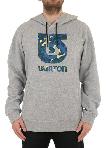 Buzo Canguro Burton Vertical Logo Fill