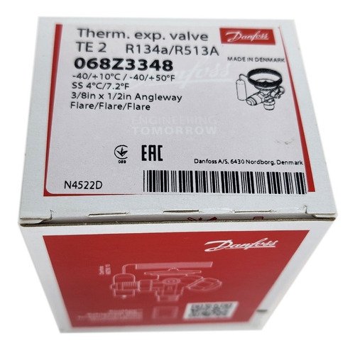 Válvula Expansão Danfoss Te 2 R134 Rosca 3/8 1/2 068z3348