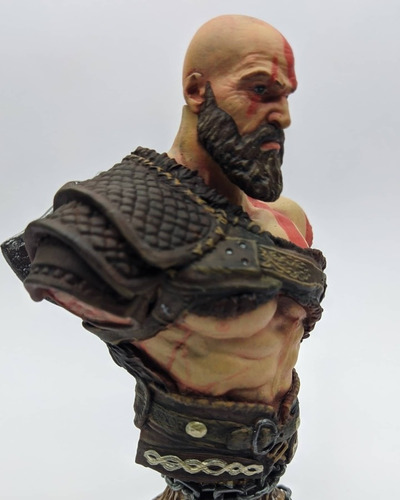 Busto Kratos God Of War Resina 3d 12 Cms