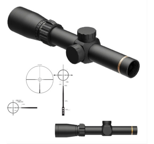 Mira Telescopica 1.5-4x20 Leupold Caza Militar Moaring Xcwsp