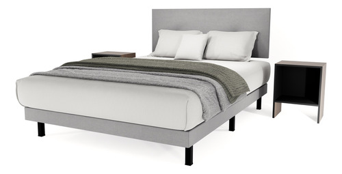 Base Cama Urban Matrimonial - Base + Cabecera + 2 Buros 