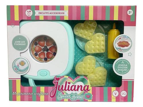 Juliana Sweet Home Mi Primera Waflera / 4 Waffles Corazón