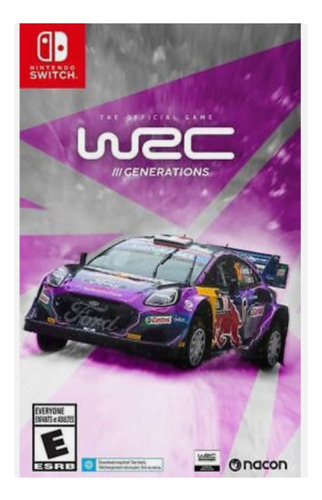 Jogo Wrc Generations Nintendo Switch Americano Novo