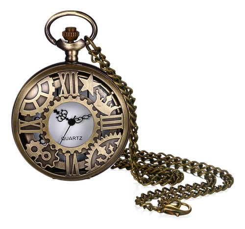 Reloj De Bolsillo Jewelrywe Stempunk Colgante Para Hombres M Color