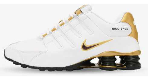 Nike Shox Nz White And Gold Original Talla: 11 Usa - 29cm