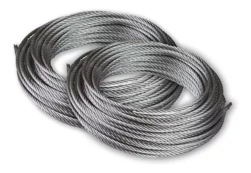 Cable acero 4 mm galvanizado (6x7x1) rollo 100 m