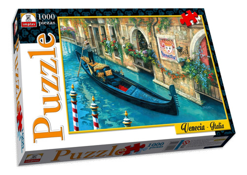 Puzzle Rompecabezas Venecia Italia 1000 Piezas Cartón Implás