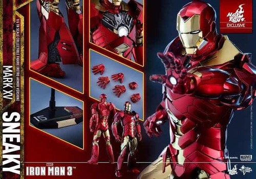 Iron Man Mark Xv Retro Armor Version Marvel Hot Toys Nuevo