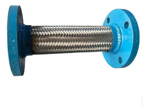 Manguera Metálica Flexible De 3 X 1.55mts Con Bridas 150lbs Gris